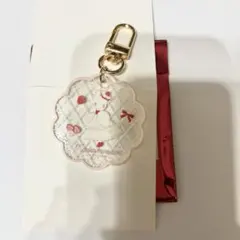 ぷっくりクリアキーホルダー マロンクリーム