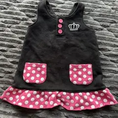 BABY DOLL ワンピース 90cm 黒/ピンク