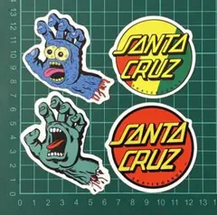 ステッカー SANTA CRUZ サンタクルーズ スケートボード 4枚