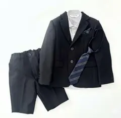 ショパン 110 キッズフォーマル 4点セット ブラック 男の子