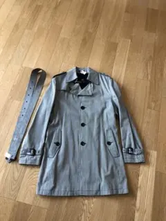 バーバリーブラックレーベル　トレンチコート　アウター　千鳥格子　上着　コート