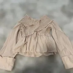 MOUSSYフリルデザイン 長袖ブラウスのサムネイル
