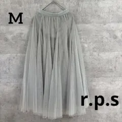 r.p.s プリーツスカート ロング丈 グレー M 300のサムネイル