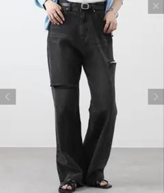 colony2139 ダメージデニム　L ブラック　コロニー　ZARA ザラのサムネイル