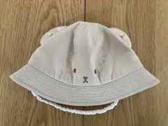 耳付きクリーム色バケットハット　42センチ