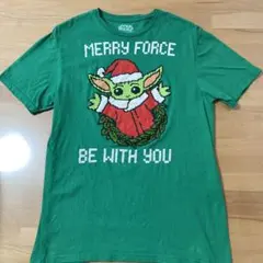 スターウォーズ プリントTシャツ グリーン グローグー