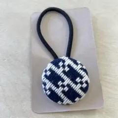 こぎん刺しヘアゴム