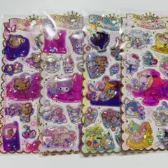 キラキラウォーターinシール　サンリオ　キティ　マイメロ　クロミ　プリン