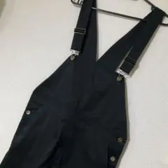 【M】ニコアンド　オールインワンパンツ　サロペット　オーバーオール　ブラック　黒
