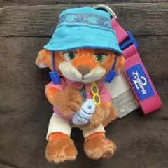 ディズニーストア　ズートピア ニック　ぬいぐるみキーホルダー