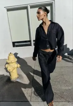 【ZARA】未使用デニムセットアップXS