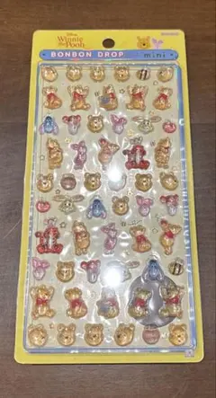 ボンボンドロップシール mini くまのプーさん