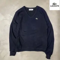 70s IZOD LACOSTE Vネックニット　ラコステ　糸巻きタグ