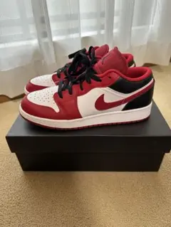 Nike Air Jordan 1 Low 赤白黒　24.5cm 美品