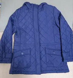 UNIQLO　ネイビー キルティングジャケット フード付き　！ファーなし！