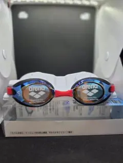 arena トレーニング用ゴーグル ジュニア ミラーレンズ　黒