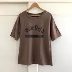 DEUXIEME CLASSE プリントTシャツ TEE ブラウン 美品のサムネイル