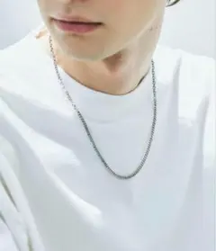 シルバー ツイストチェーン ネックレス