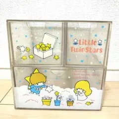 昭和レトロ サンリオ　キキララ　引き出し収納　リットルツインスター
