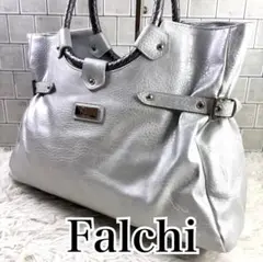 Falchi NEW YORK ファルチニューヨーク トートバッグ シルバー