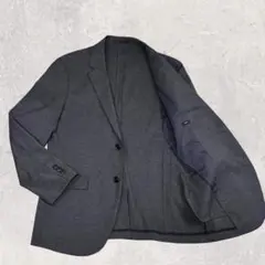 ユニクロ 感動ジャケット スリムフィット ダークグレー S 軽量 速乾 伸縮