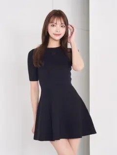 Darich DDロゴフレアニットミニワンピースFL