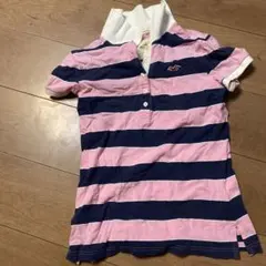Hollister ポロシャツ ボーダー 半袖のサムネイル