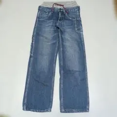 130★グルービーカラーズ★ダブルウエスト！おしゃれデニムパンツ★のサムネイル