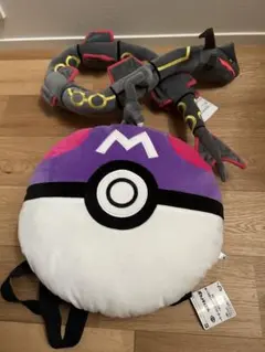 ポケットモンスター めちゃもふぐっとぬいぐるみ　黒いレックウザ　マスターボール