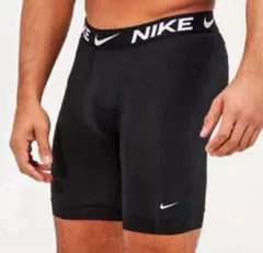 NIKE ナイキ　ロングボクサー　L(M) 黒　スポーツインナー　ナイロン　下着