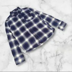 美品✨【トップバリュ】（150）キッズ ネルシャツ トップス オンブレチェック柄