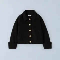 NAVE 百々千晴コラボ クロップド ウールリバージャケット 2サイズ 黒