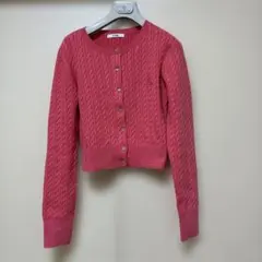 SNIDEL ケーブルニット カーディガン ピンク