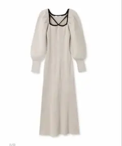 SNIDELストリングスリブニットワンピース