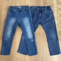 グローバルワーク　ocean &ground ジーンズ　2本セット　【100】のサムネイル