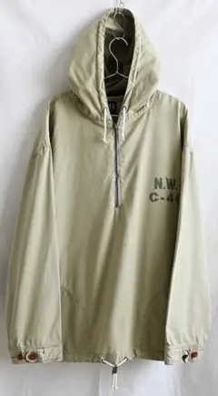 90s/オールドGAP/コットン ハーフジップ アノラックパーカー/XL/カーキ