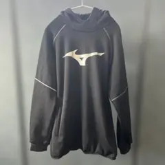 Mizuno フード付き ブラックパーカー サイズ0