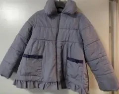 BeBe 薄紫 フリル付きコート 130