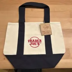 新品未使用タグ付き TRADER_JOE'S ミニトートバッグ＊ネイビー