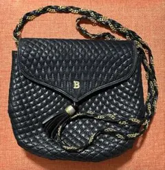 BALLY キルティング ショルダーバッグ タッセル ブラックのサムネイル