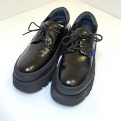 (美品)MANA 厚底 シューズ 23cm 黒のサムネイル