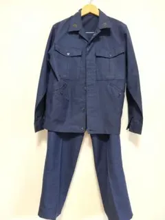 60s 旧国鉄 制服 赤タグ 上下セット 日本国有鉄道 ナッパ服 昭和44年