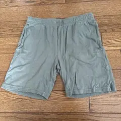 H&M 128 120〜130オリーブグリーン ハーフパンツ サイドポケット付き