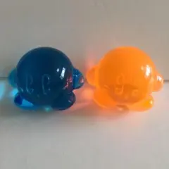 クリア カービィ フィギュア 人形 オレンジ ブルー