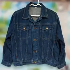 デニムジャケット 濃いデニムブルー