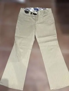 BURBERRY BLUE LABEL 正規 ストライプ カジュアルパンツ