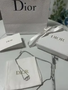 Dior ディオール シルバー ネックレス ロゴ