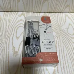 ELECOM スマホショルダーストラップ グレー エレコム