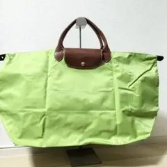 ロンシャン　ル・プリアージュ　トートバッグ　ハンドバッグ　ナイロン　グリーン