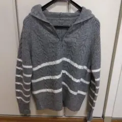新品未使用　エムズ　ニットパーカー　M